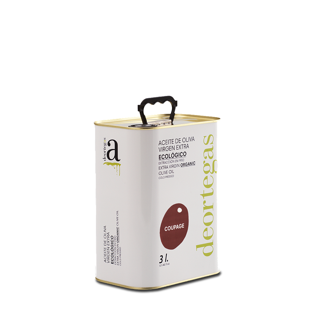 Huile d'olive bio bidon 5 litres Deortegas.