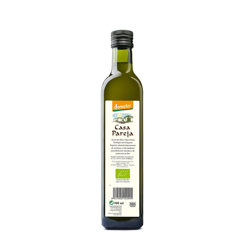 Huile d'olive en agriculture biodynamique (bouteille de 1/2 l.)
